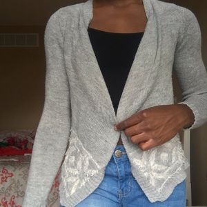 Grey cardigan